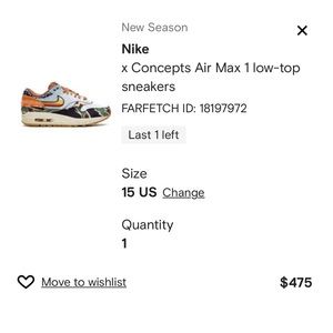 Men Nike concepts airmax sneakers